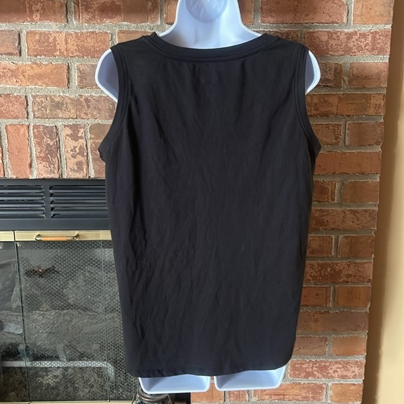 Disney Rainbow Mickey Sequined Black Tank Top - Picture 3 of 5